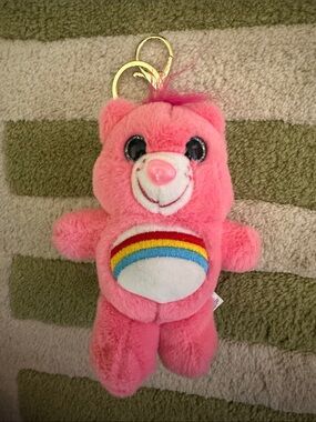 Dolls Kill Care Bear Rainbow Bear Keychain Bag Charm